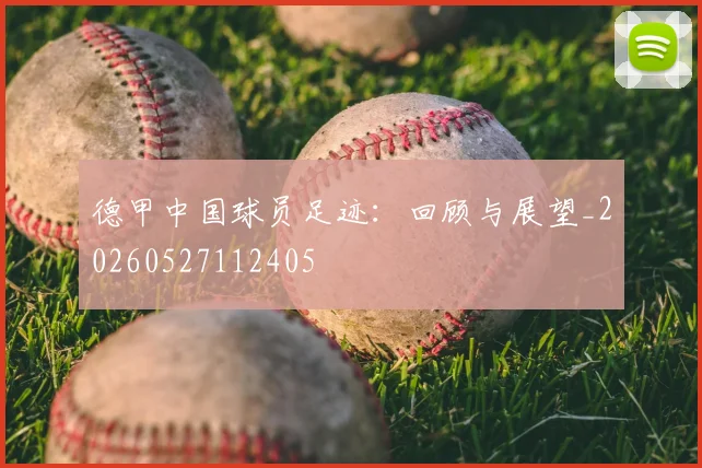 德甲中国球员足迹：回顾与展望_20260527112405